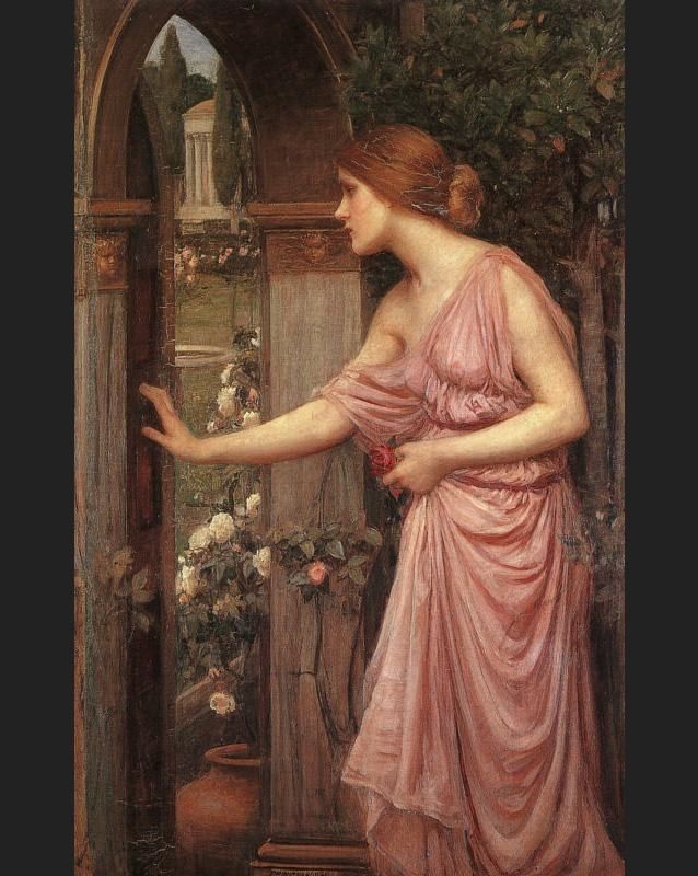 John William Waterhouse Psyche Entering Cupid's Garden